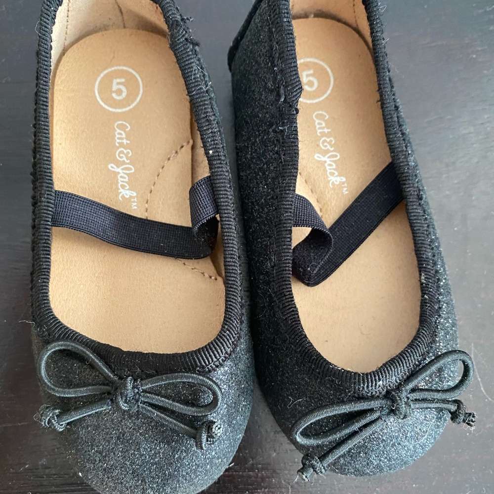Cat & Jack shimmery baby ballet flats